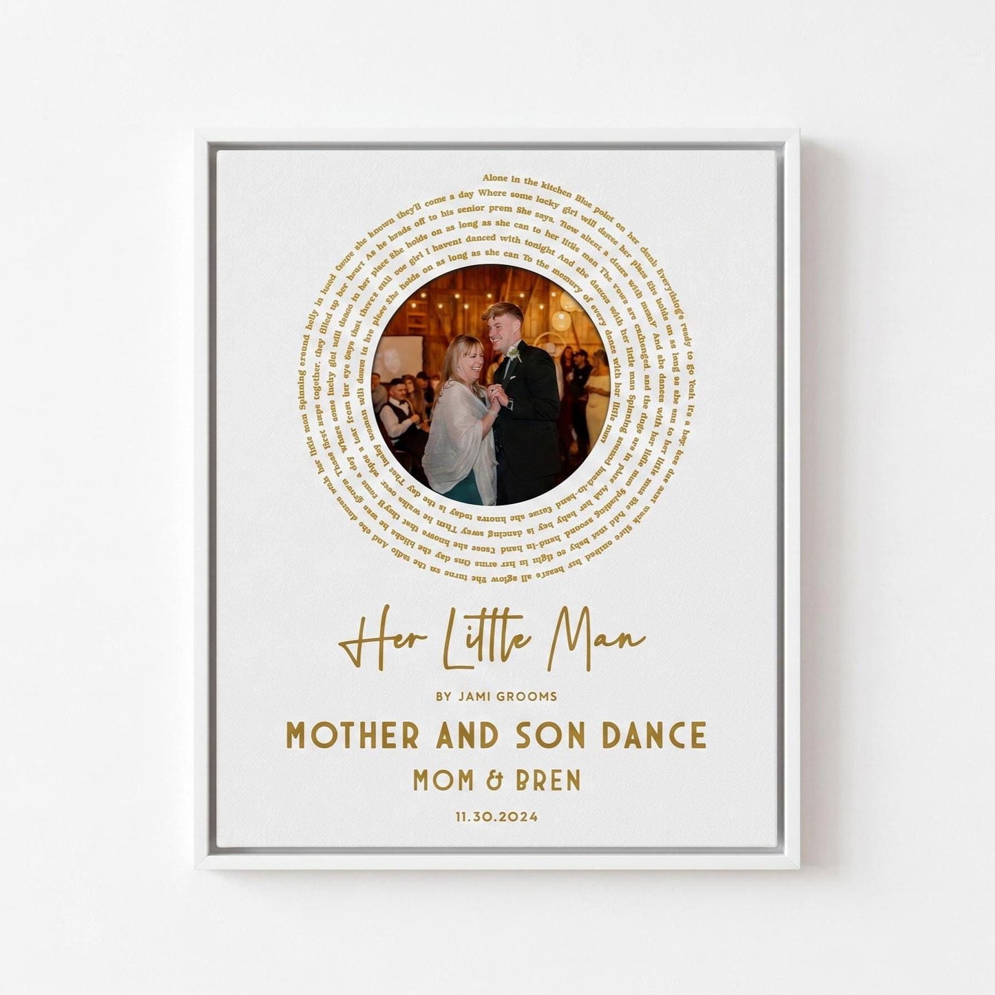 Mother of Groom Gift: Mom Son Dance Wedding Gift