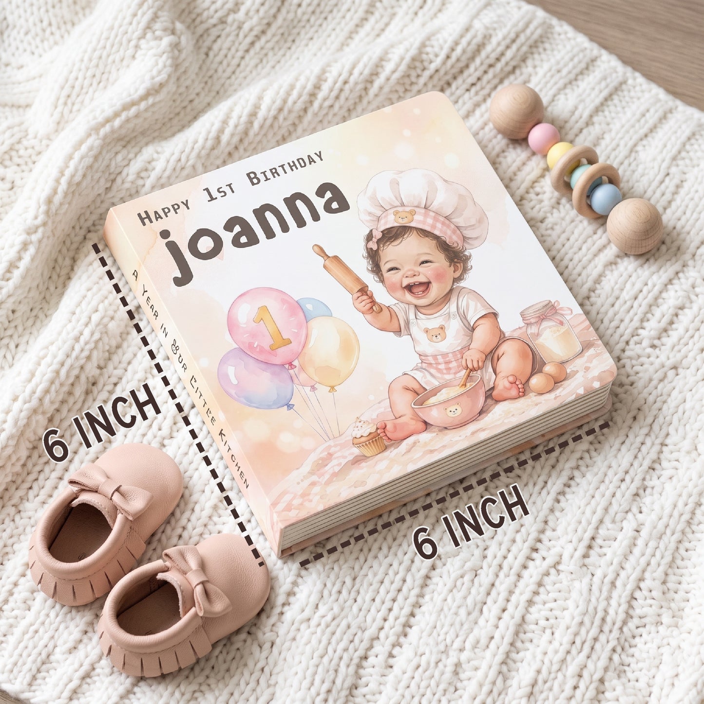 Personalized 1st Birthday Board Book: Custom Name & Character Storybook