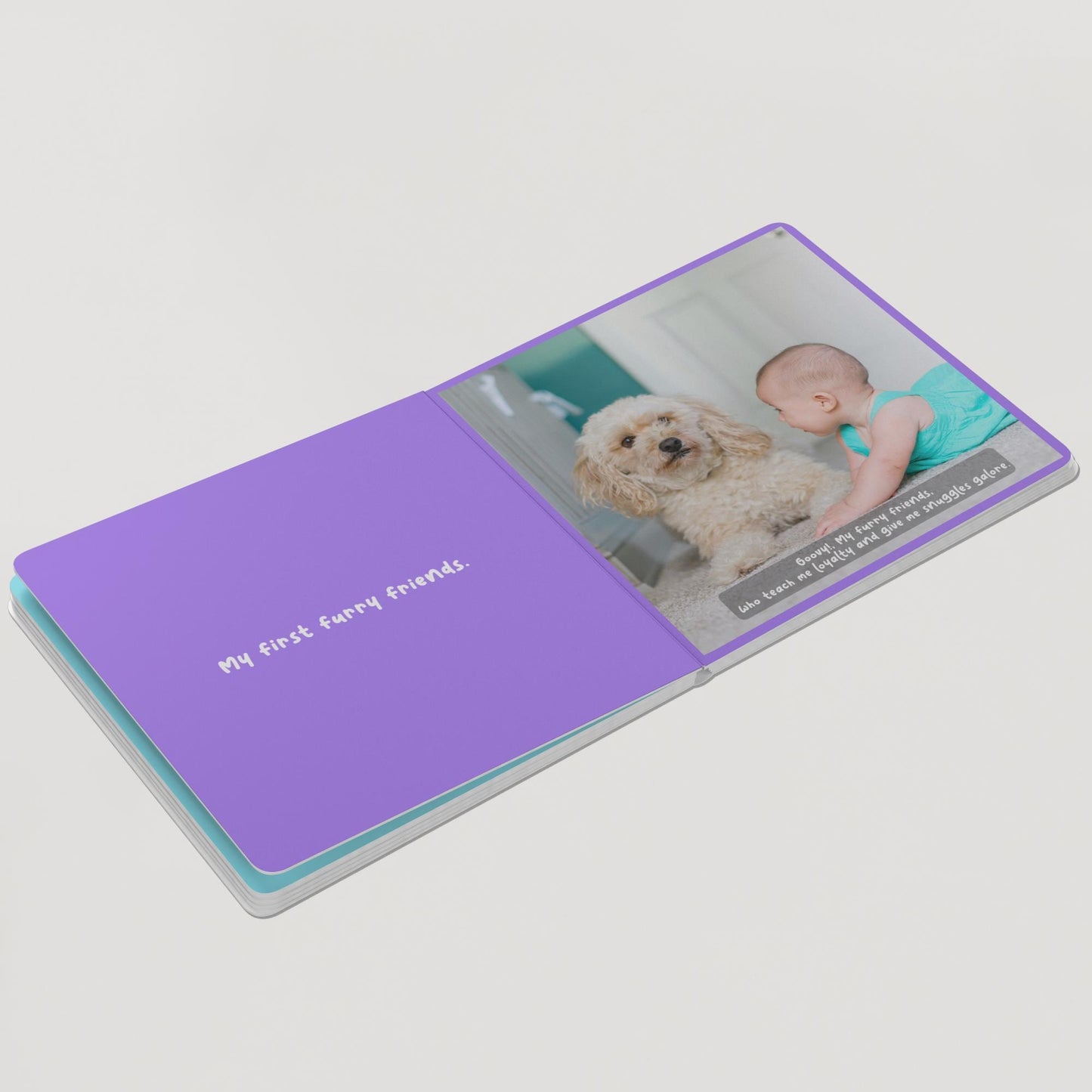 Custom Baby Board Book: First Birthday Toddler Personalized Photo Memory Keepsake