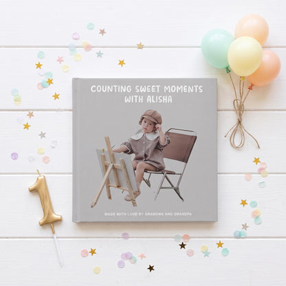 Personalized Baby Book First Year | Custom Photo Memory Book, 1st Birthday Keepsake