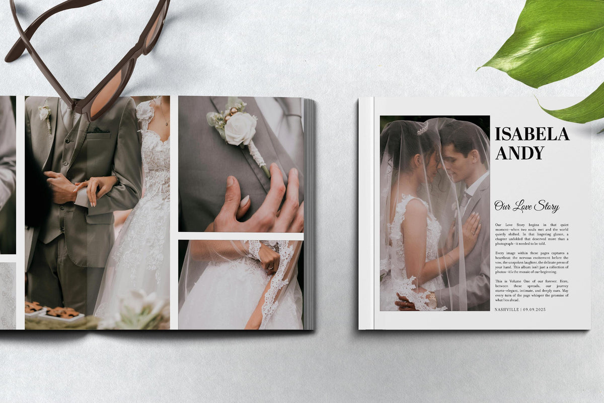 Custom Wedding Photo Album: Hardcover or Softcover Print Book Keepsake