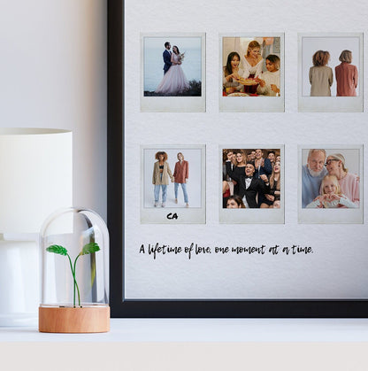 Photo Collage Print – Polaroid Style Anniversary Engagement Wedding Gift