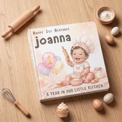 Personalized 1st Birthday Board Book: Custom Name & Character Storybook
