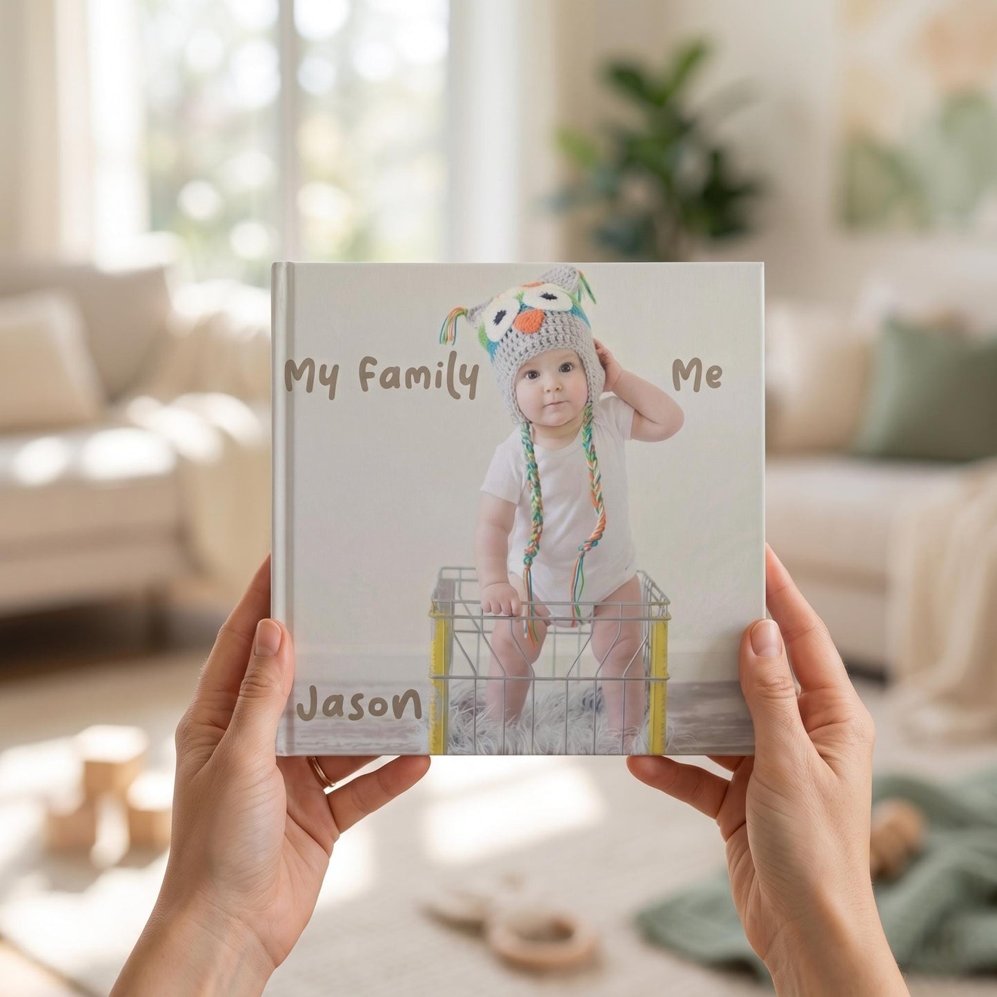 Personalized Family Photo Baby Board Book: Custom Storybook Gift