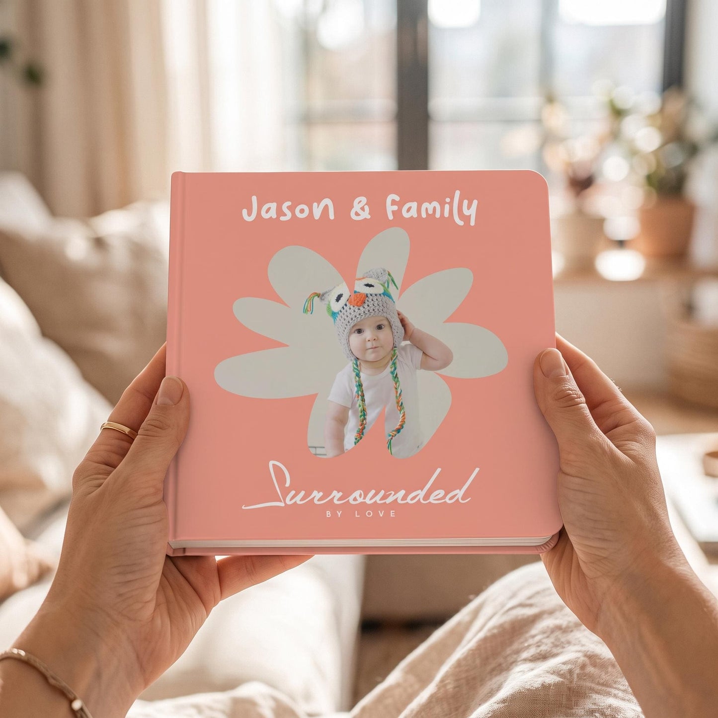 Custom Baby Board Book: First Birthday Toddler Personalized Photo Memory Keepsake