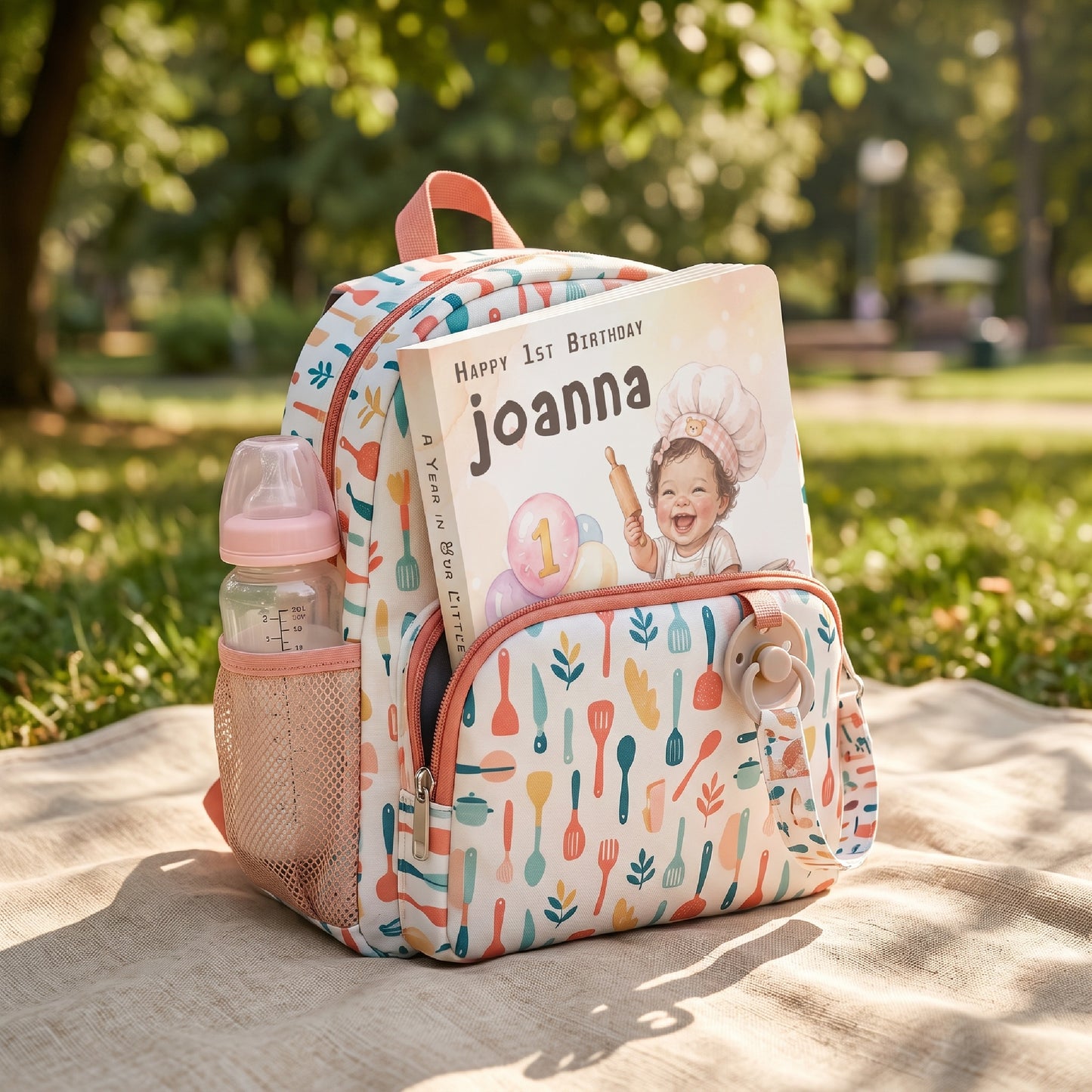 Personalized 1st Birthday Board Book: Custom Name & Character Storybook