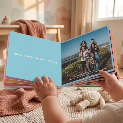 Custom Baby Board Book: First Birthday Toddler Personalized Photo Memory Keepsake