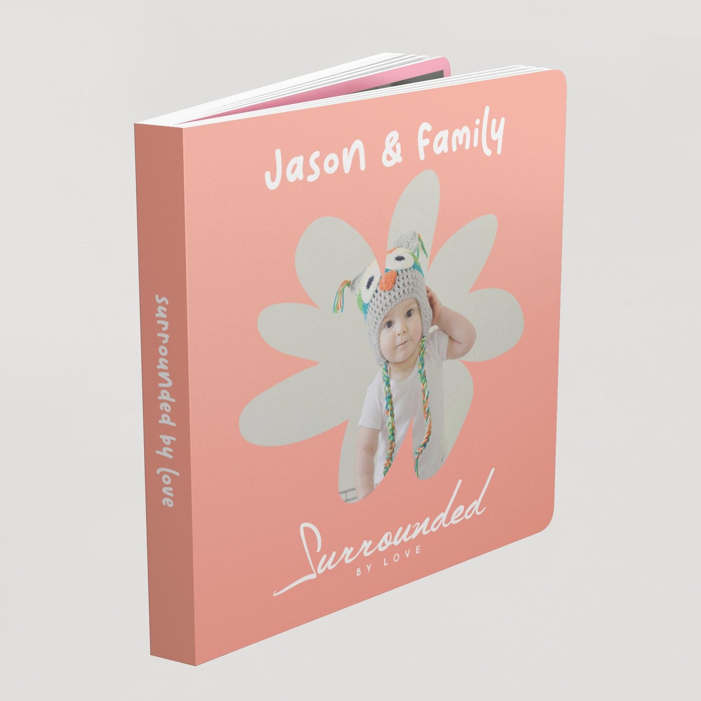 Custom Baby Board Book: First Birthday Toddler Personalized Photo Memory Keepsake