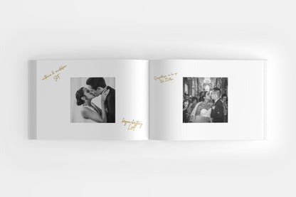 Wedding Guest Photo Book: White Hardcover Album Keepsake