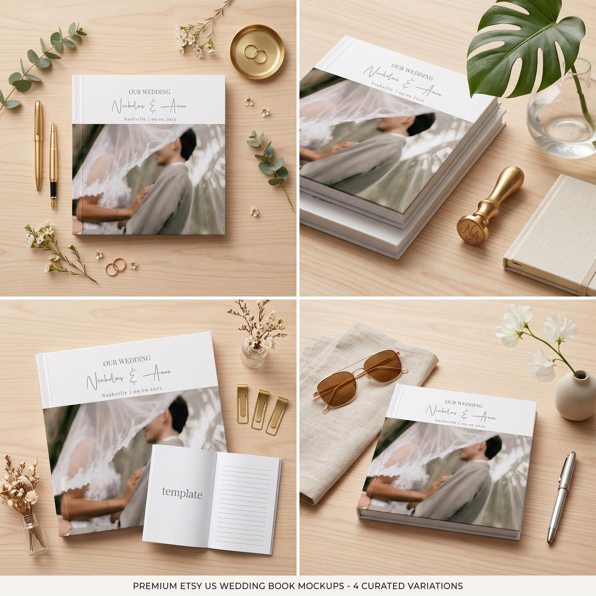 Custom Wedding Photo Album: Hardcover or Softcover Print Book Keepsake