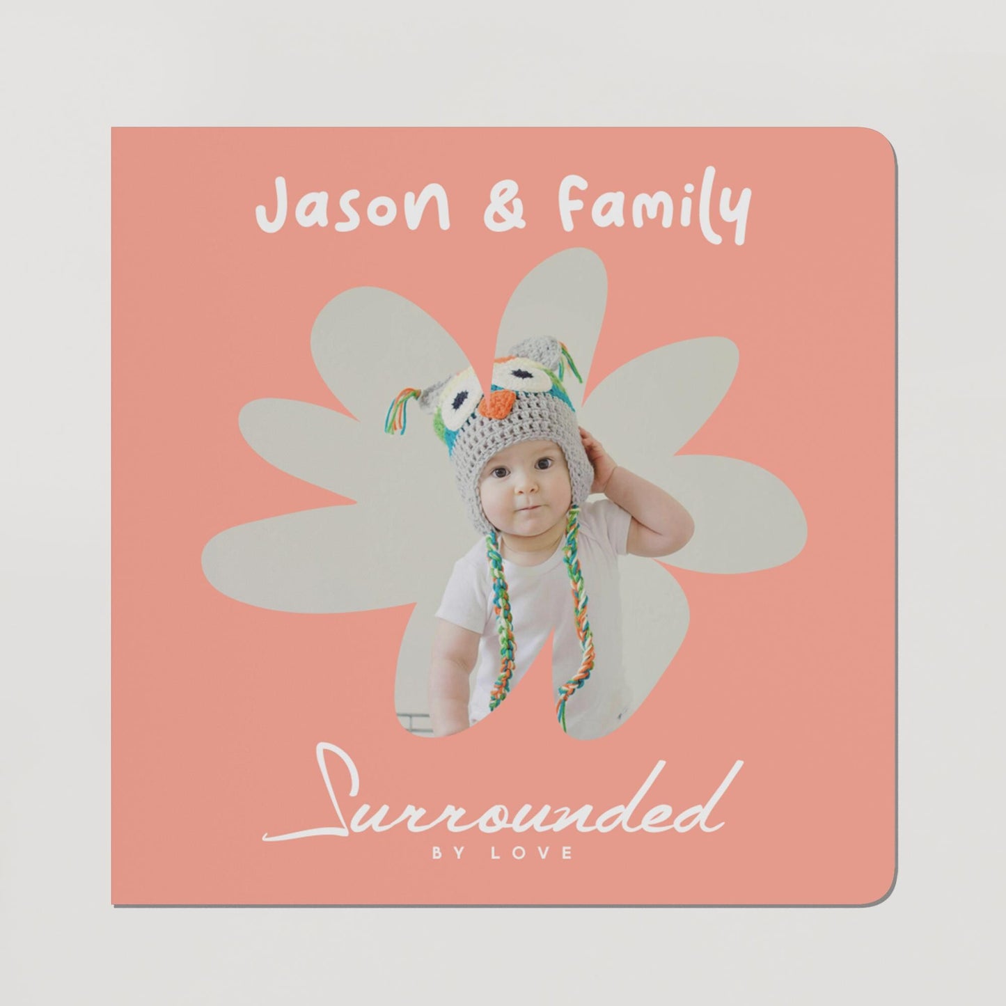 Custom Baby Board Book: First Birthday Toddler Personalized Photo Memory Keepsake
