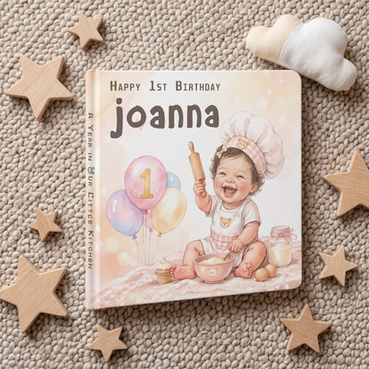 Personalized 1st Birthday Board Book: Custom Name & Character Storybook