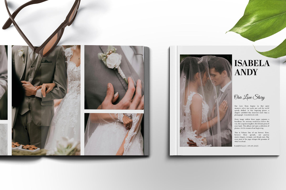 Custom Wedding Photo Album: Hardcover or Softcover Print Book Keepsake