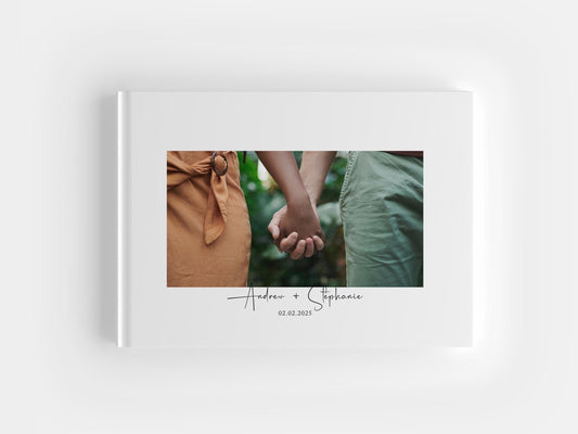 Wedding Guest Photo Book: White Hardcover Album Keepsake