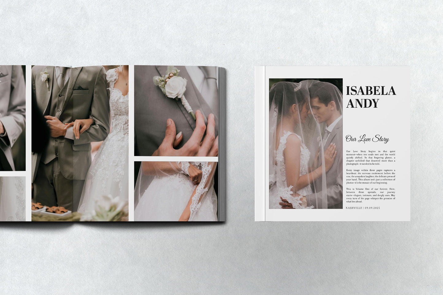 Custom Wedding Photo Album: Hardcover or Softcover Print Book Keepsake