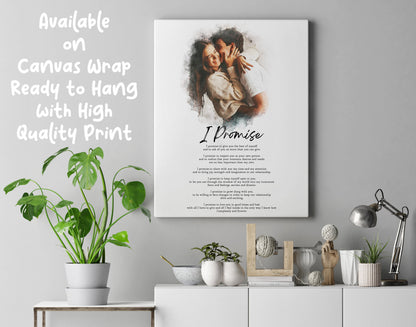 Photo Collage Print – Polaroid Style Anniversary Engagement Wedding Gift